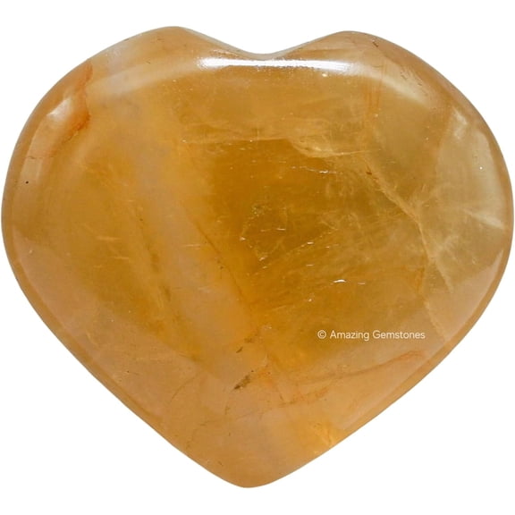 Citrine Crystal Heart