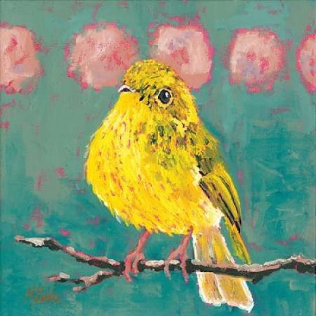 Citrine Fly Catcher Canvas Art - Molly Reeves (24 x 24)