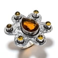 thumbnail image 1 of Citrine Gemstone Handmade 925 Sterling Silver Jewelry Ring Size 10, 1 of 2