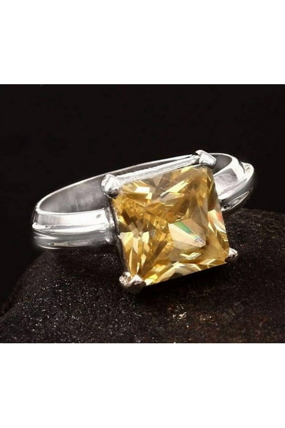 Citrine Gemstone Ring Citrine Mens Ring Statement Ring, 925 Sterling Silver, Signet Ring November Birthstone Ring, Gift For Him her.