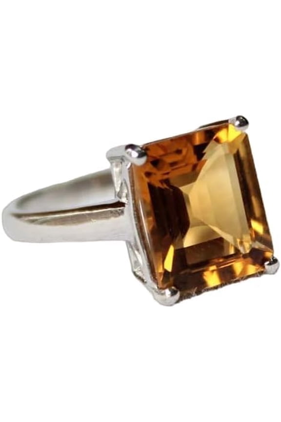 Citrine Gemstone Ring, Natural Citrine Ring, Citrine Gypsy Ring, November Birthstone, Womens Ring, 925 Sterling Silver, Bohemian Ring, Designer Handmade Jewelry, Christmas, Gift For Her