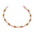 thumbnail image 1 of Citrine Gemstone Tennis Bracelet In Rose Gold, 1 of 1