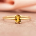 thumbnail image 1 of Citrine Gold Ring, Citrine Engagement Ring, Stacking Citrine Ring, Dainty Citrine Ring, Oval Citrine Ring, November Birthstone Ring, 1 of 3