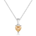 thumbnail image 1 of Citrine Heart Necklace, 1 of 8