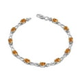 thumbnail image 1 of Citrine Infinity Bracelet In White Gold, 1 of 1