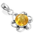 thumbnail image 1 of Citrine Quartz Pendant 925 Sterling Silver Handmade Jewelry, 1 of 3