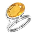 thumbnail image 1 of Citrine Quartz Women Jewelry 925 Sterling Silver Ring, 1 of 5