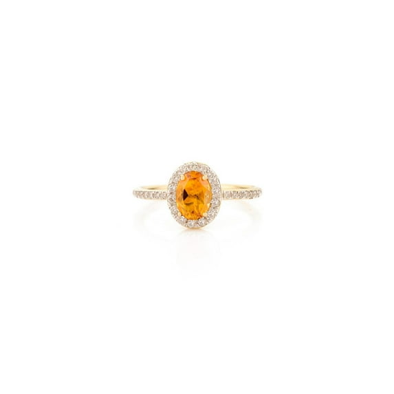 Citrine Rings Oval Cut Rings Engagement Ring 925 Sterling Silver Rings Yellow Gold Plated Ring Gift for mom