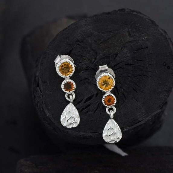 Citrine Studs