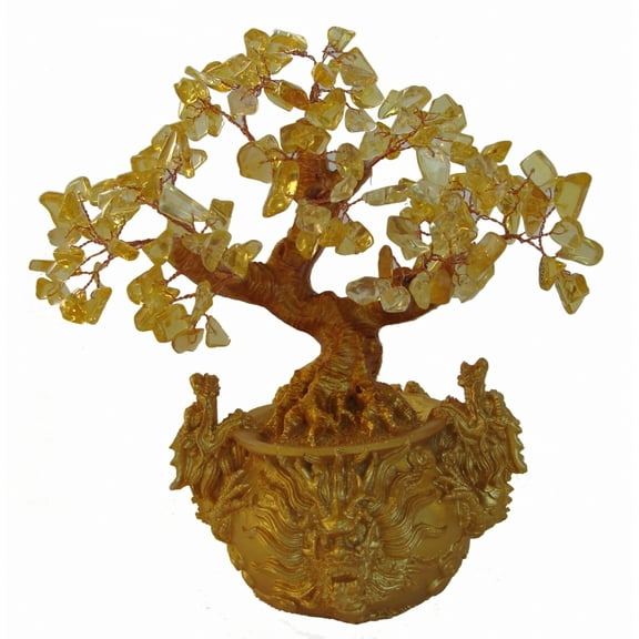 Citrine Tree, Wealth Tree and Money Tree in Dragon Pot