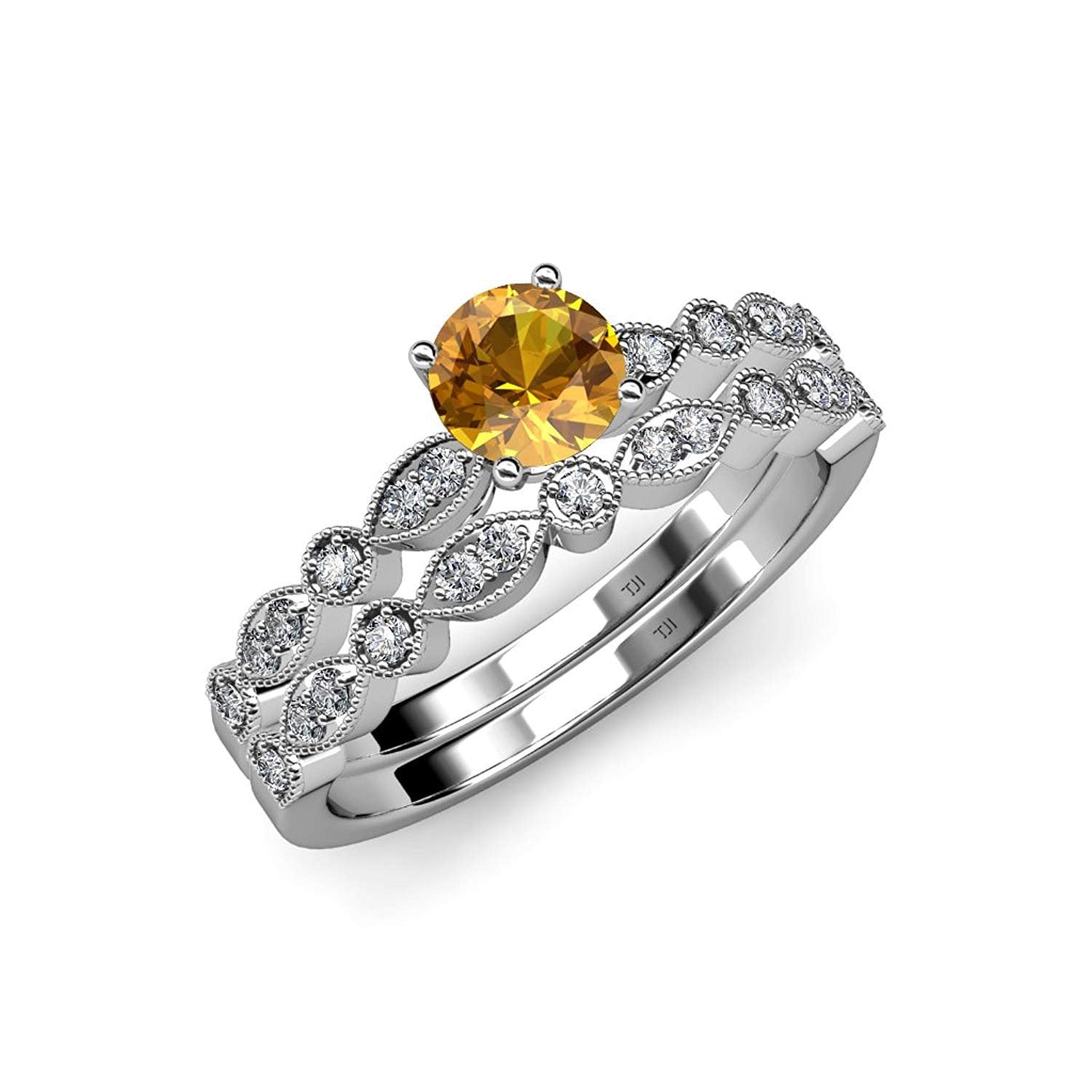 Marquise and dot diamond ring deals