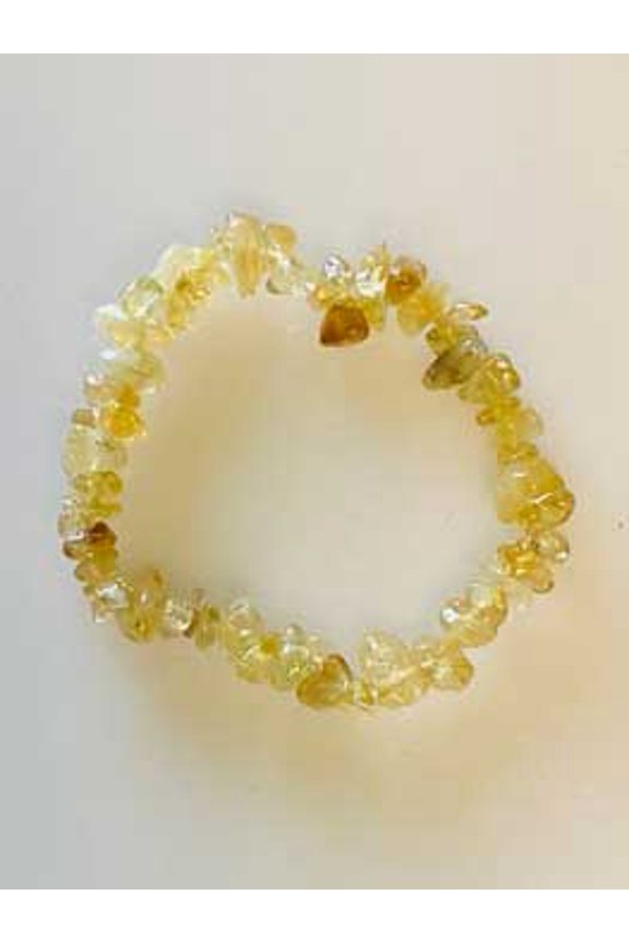 Citrine chip bracelet