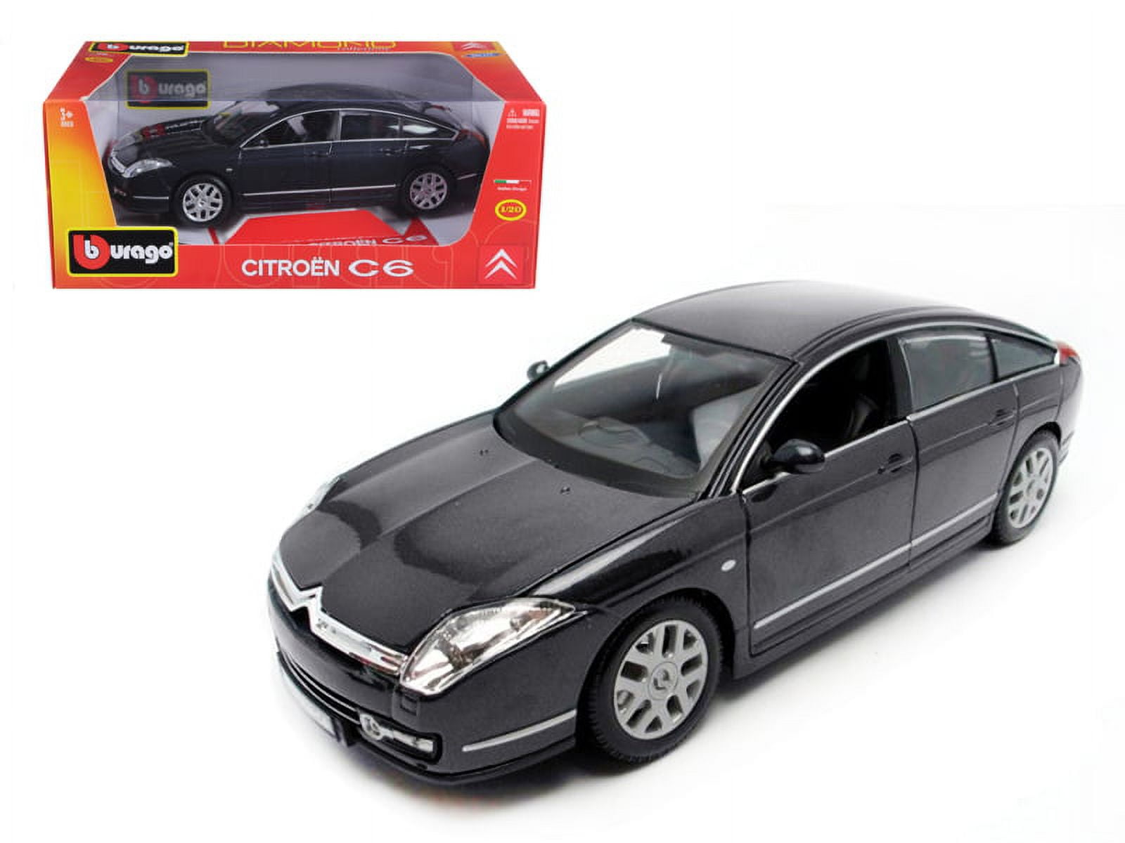 シトロエン　CITROËN C6 ミニカー グレー Citroen C6 Charcoal Grey 1/20 Diecast Model Car by Bburago