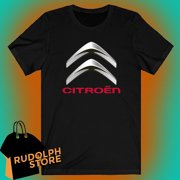 Citroen Car Men's Black T-shirt Size S to 5XL
