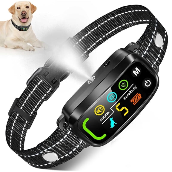 Citronella Bark Collar for Dogs [No Spray Refill] Spray Dog Training Collar,Anti Barking Training Collar with 5 Adjustable Sensitivity Beep Vibration Spray Bark Collar for L/M/S Citronella Dog Collar