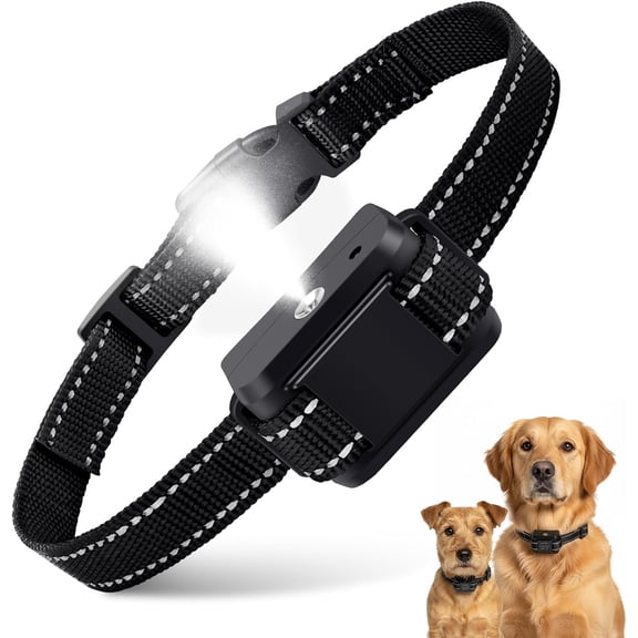 Citronella Bark Collar for Dogs, Rechargeable No-Shock Anti-Bark Collar with Adjustable Spray & Sensitivity for Small Medium Large Dogs, Includes 2 Collar Straps (Black)