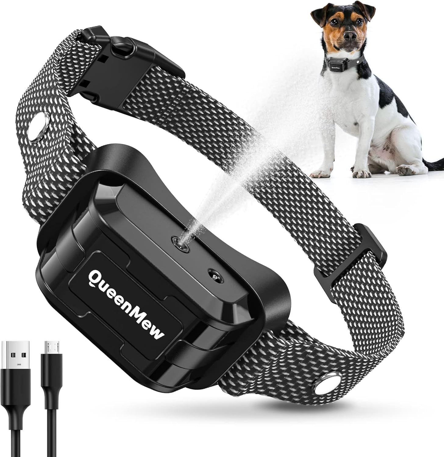 Citronella Bark Collar,Spray Bark Collar with 3 Adjustable Spray & Sensitivity Level