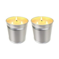 Outdoor Citronella Candles Large Natural Soy Wax Candle for Home Patio Up to 200 Hours Burn 3 Wick Ideal for Garden Yard Balcony Summer Camping Events 2PCS