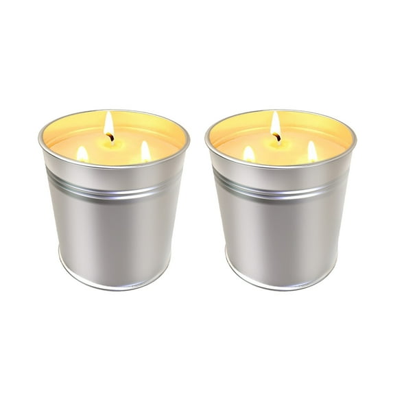 Outdoor Citronella Candles Large Natural Soy Wax Candle for Home Patio Up to 200 Hours Burn 3 Wick Ideal for Garden Yard Balcony Summer Camping Events 2PCS