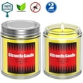 thumbnail image 1 of Citronella Candles Set 2, 2 x 8 Oz Each Scented Candle Natural Soy Wax, Outdoor and Indoor，50 Hours Burn Time, 2 Pack, 1 of 8