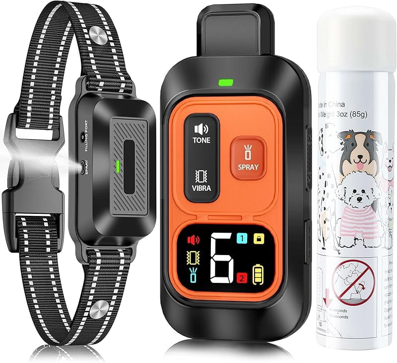Collare Di Addestramento Del Cane Spray Citronella Con Modalità Remote, Spray & Beep Collare Spray Citronella Cane, Collare Abbaiare Cane, Collare Anti-corteccia Umano, 2 Collare - 3