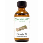 GreenHealth Citronella Essential Oil 2 fl oz 59 ml Glass Bottle with Cap