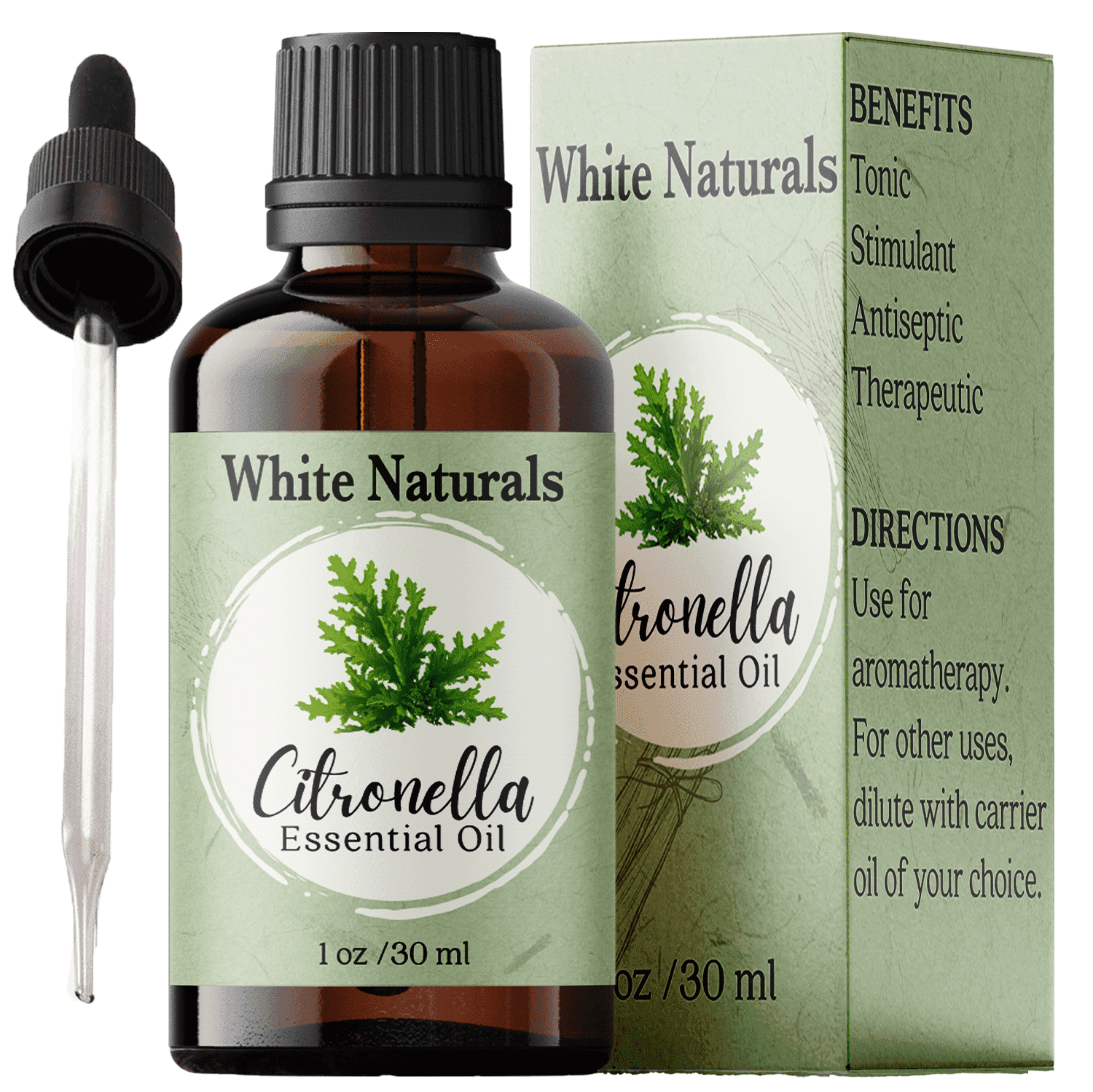 Citronella Essential Oil - Pure , Undiluted, Aromatherapy Oil- Keeps Insects and Mosquitos Away