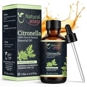 Citronella Essential Oil for Diffusers & Home Fragrance, Long Lasting Aroma Oil for Humidifier, Candle Making & DIY Use, 4 fl oz (120 mL)