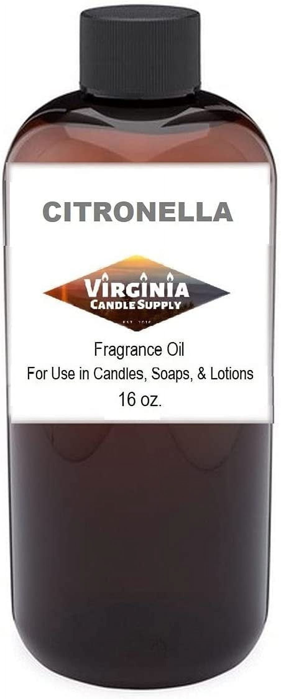 Citronella Fragrance Oil 16 oz Bottle for Candle Making, Soap Making, Tart Making, Room Sprays, Lotions, Car Fresheners, Slime, Bath Bombs, Warmers