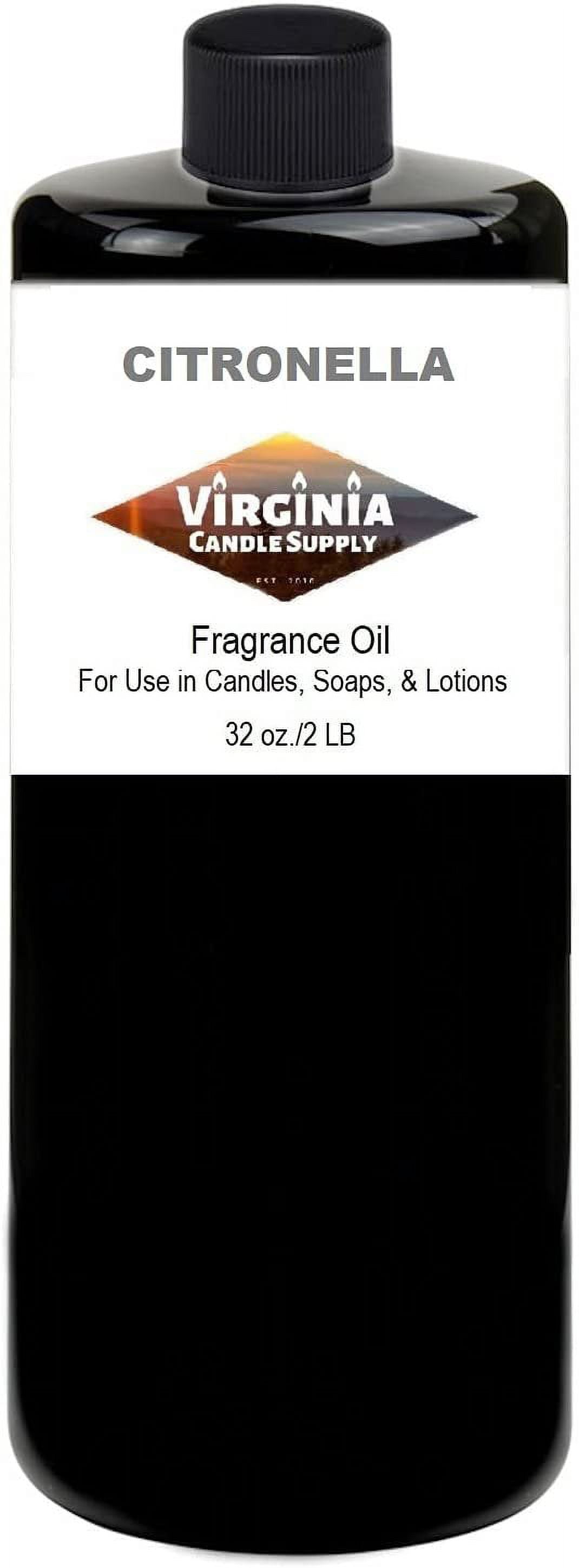 Citronella Fragrance Oil 32 oz Bottle for Candle Making, Soap Making, Tart Making, Room Sprays, Lotions, Car Fresheners, Slime, Bath Bombs, Warmers