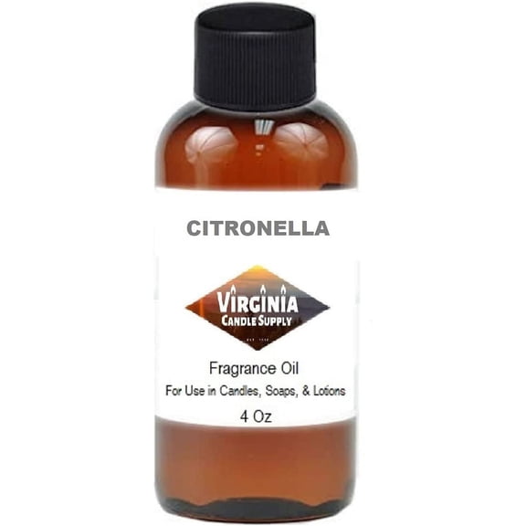 Citronella Fragrance Oil 4 oz Bottle for Candle Making, Soap Making, Tart Making, Room Sprays, Lotions, Car Fresheners, Slime, Bath Bombs, Warmers