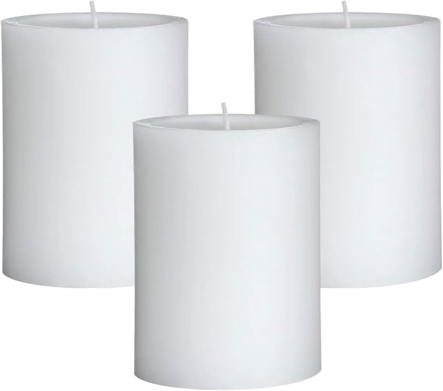 Citronella Pillar S Set Of 3 Decorative Citronella S Outdoor And Indoor Hand Poured Dripless 0847