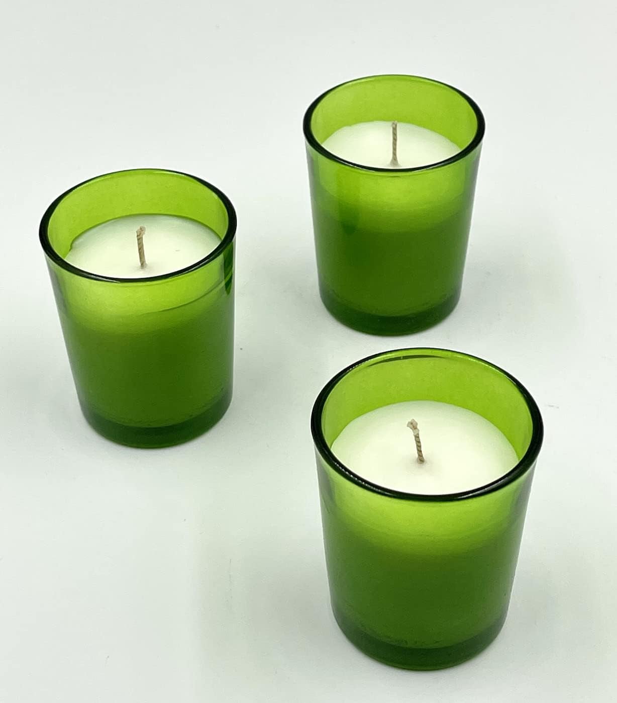 Citronella Scented Glass Votive Candles (Set Of 12) Hand Poured In