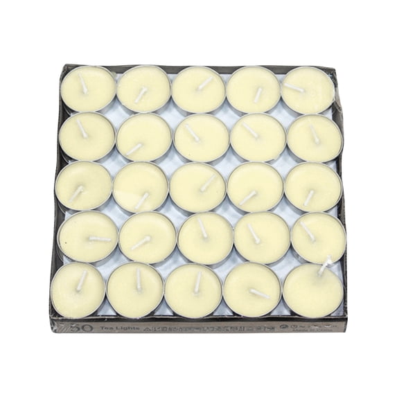 Citronella Scented Tea Light - Insect Candle Scented Light - 2 Hour Burn - 50 Pack - Scented Candle Against Insect,Yellow