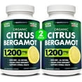 Citrus Bergamot 1200mg 60 Capsules Natural Supplement with Pure High Potency Bergamot Extract
