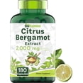 thumbnail image 1 of TNVitamins Citrus Bergamot Extract 2000mg Capsules Dietary Supplements Blood Support Daily Wellness Routine Nutritional Balance Intake, 180 Count, 1 of 7