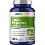 Citrus Bergamot, Non-GMO, Vegan, 600mg, 200 Veg Capsules - 200 Servings