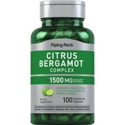 Citrus Bergamot Extract 1500mg | 100 Capsules | For Men and Women | by Piping Rock