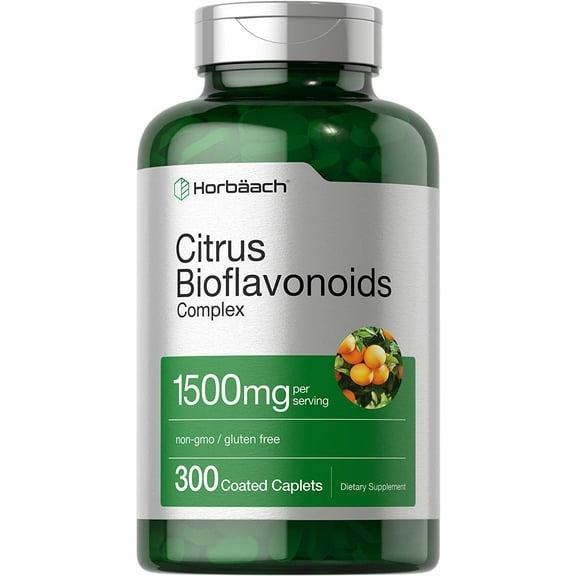 Citrus Bioflavonoids Complex | 1500mg | 300 Caplets | Vegetarian Formula | by Horbaach