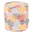 thumbnail image 1 of Citrus Blooms Small Pouf, 1 of 6