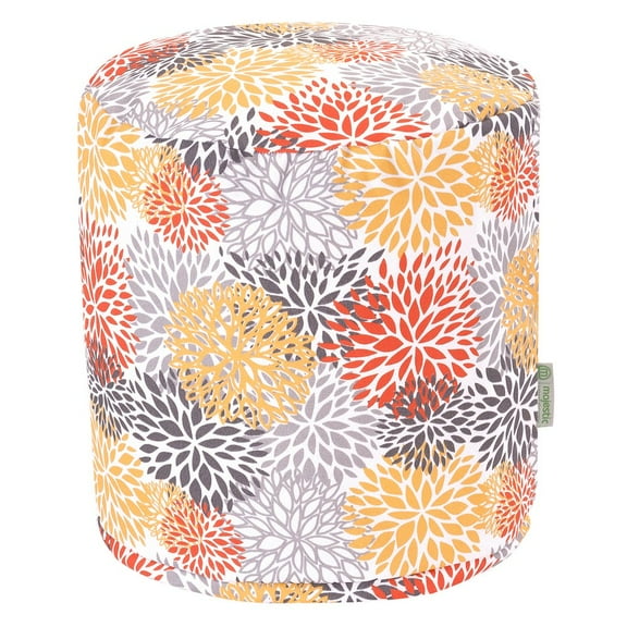 Citrus Blooms Small Pouf