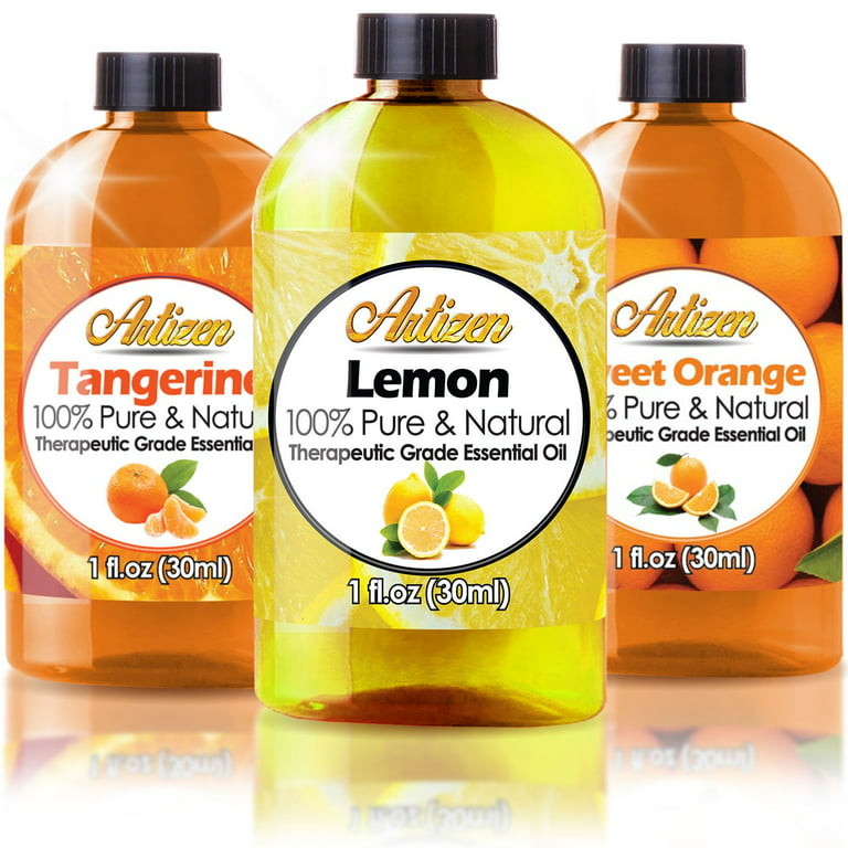 Citrus Essential Oils Set - 1oz 3 Pack Set (100% PURE ESSENTIAL OIL) Sweet  Orange, Lemon, and Tangerine