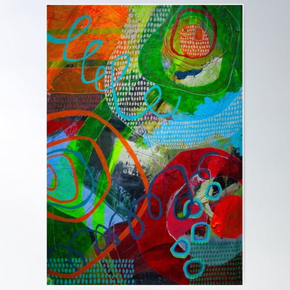 Citrus Fantasia Poster Wall Art, Modern Wall Decor For Living Room Bedroom, 8x12 UNFRAMED