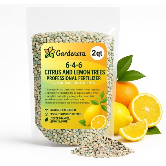 ⭐ 𝐁𝐄𝐒𝐓𝐒𝐄𝐋𝐋𝐄𝐑 Citrus Fertilizer + Vital Micronutrients - Perfect Balanced NPK for All Citrus - for Indoor and Outdoor Plants - Orange, Lime, Avocado and Lemon Tree Fertilizer - 2 QUARTS
