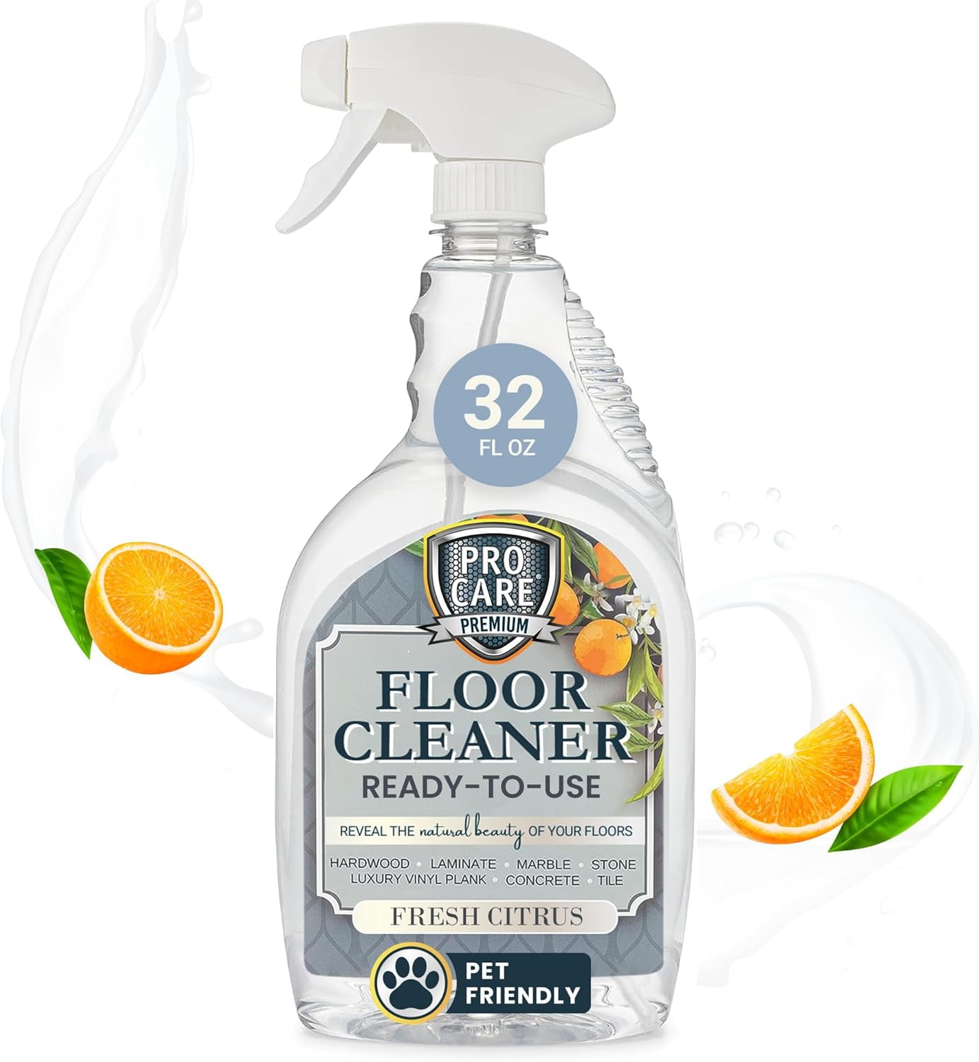 Citrus Floor Cleaner (Made in USA) | Tile, Stone, Laminate, Vinyl ...