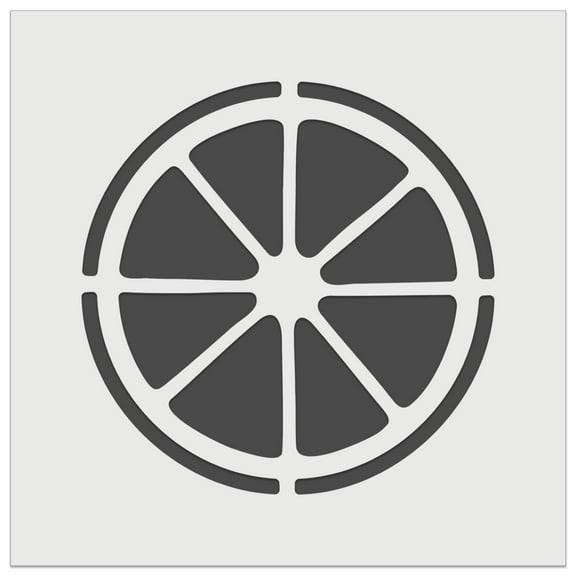 Citrus Fruit Slice Circle Orange Lemon Lime DIY Cookie Wall Craft Stencil - 11.5 Inch