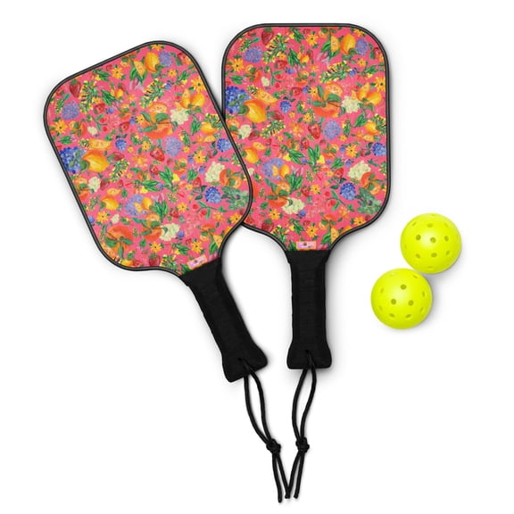 Citrus Garden Pink Pickleball Paddle Set