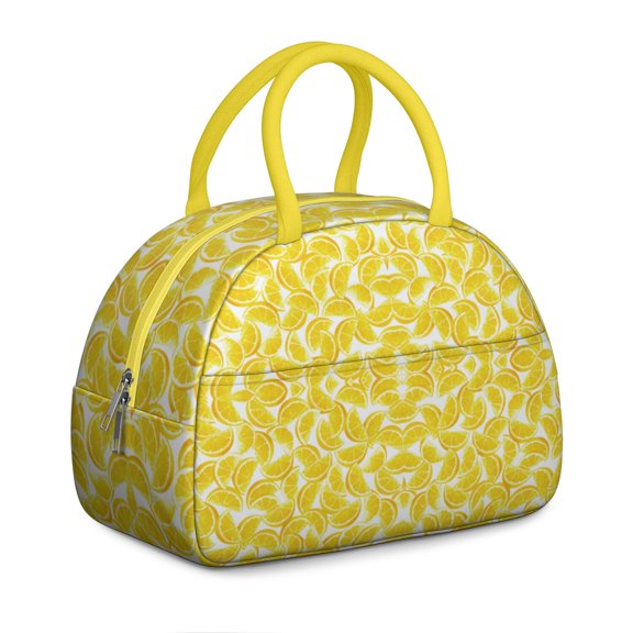 Citrus Harvest Lunch Bag - Orchard Crate Label Art, Insulated Tote for Fruit Picking Trip