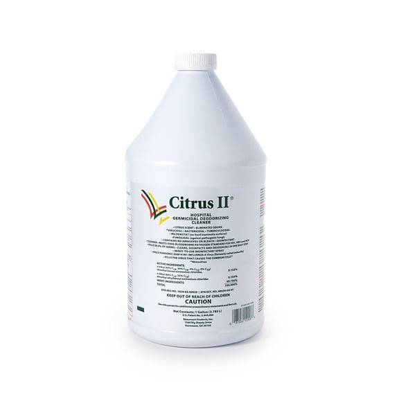 Citrus II Fresh Citrus Scent Hospital Germicidal Deodorizing Cleaner, 1 gal