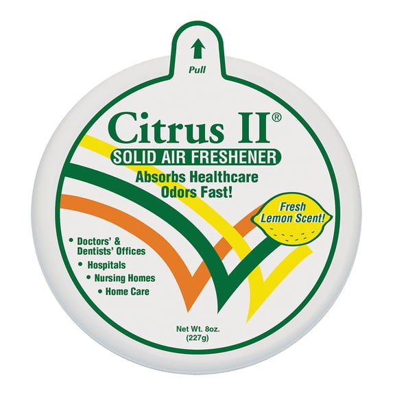 Citrus II Fresh Lemon Scent Solid Air Freshener, 8 oz